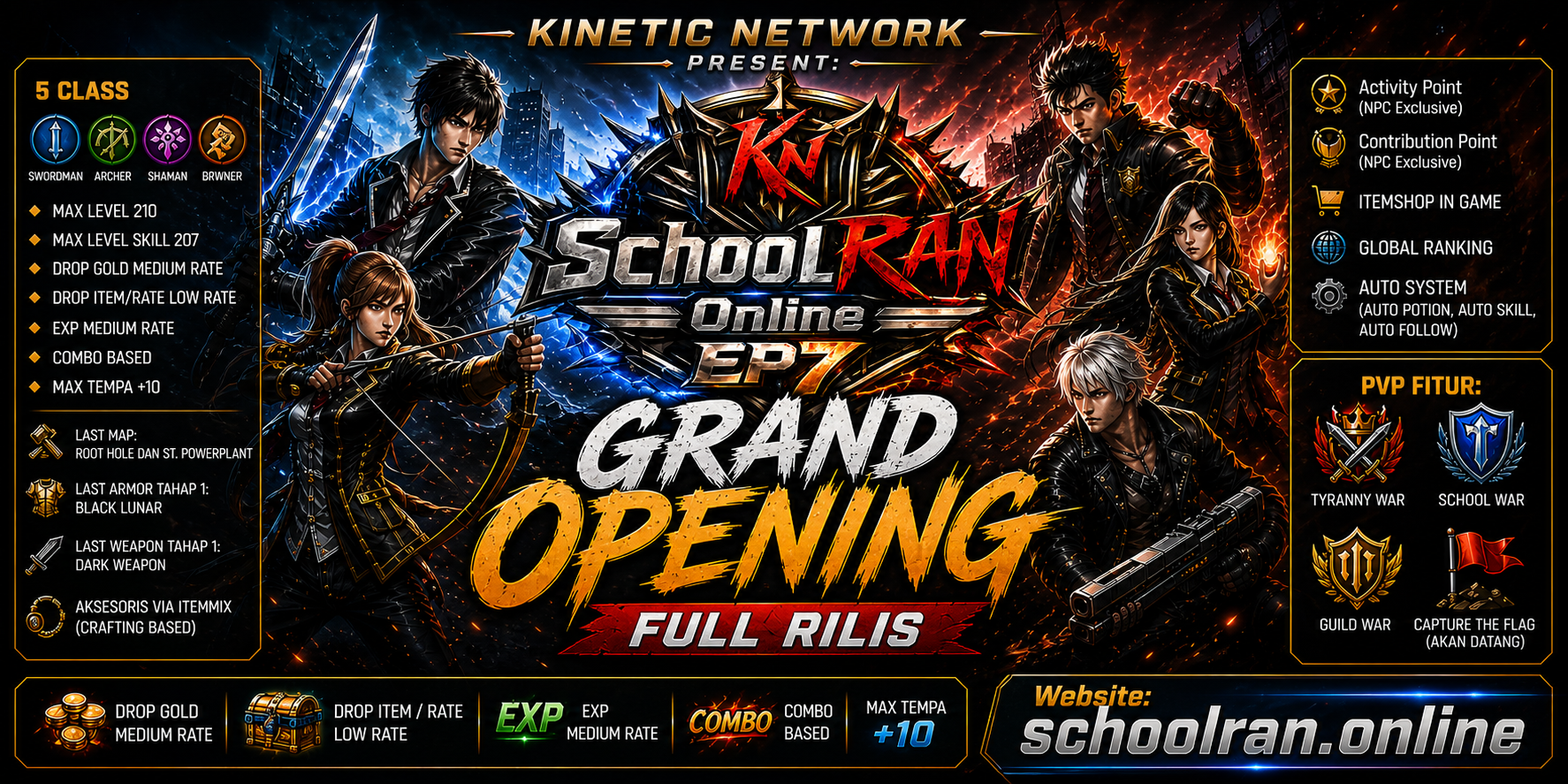 GRAND OPENING SCHOOL RAN ONLINE EP7