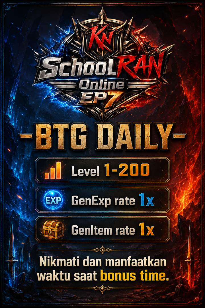BTG DAILY SCHOOL RAN EP7